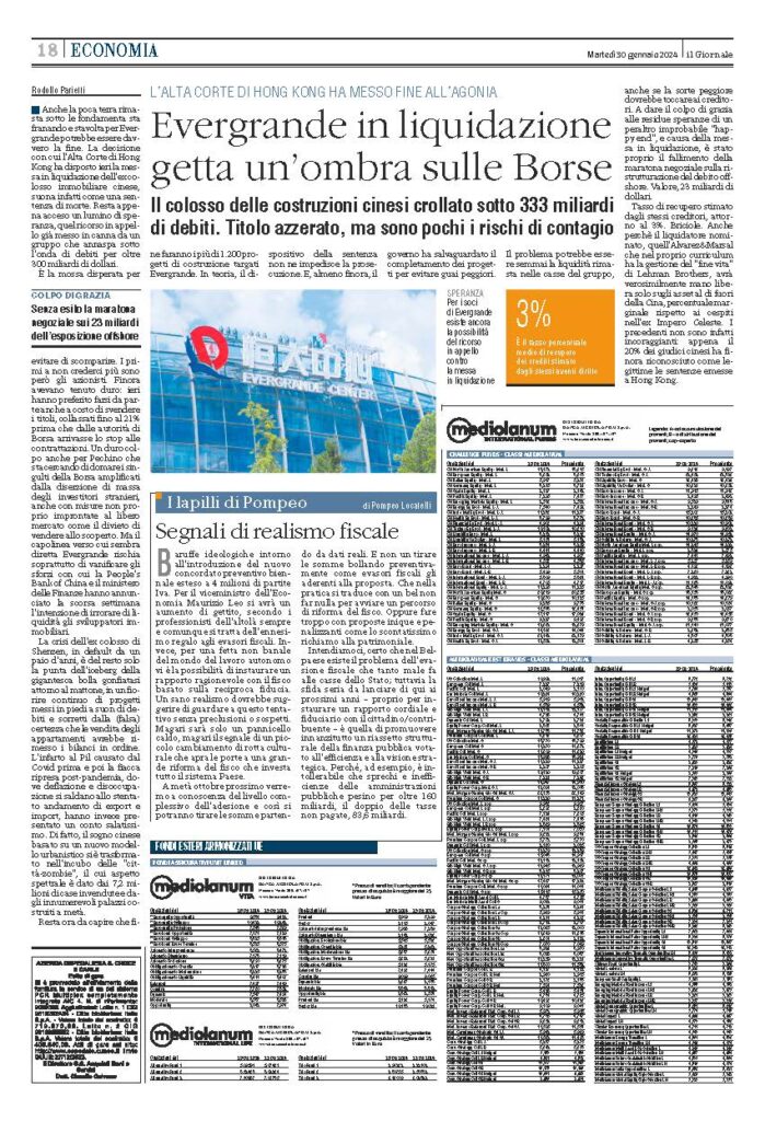 Segnali di realismo fiscale