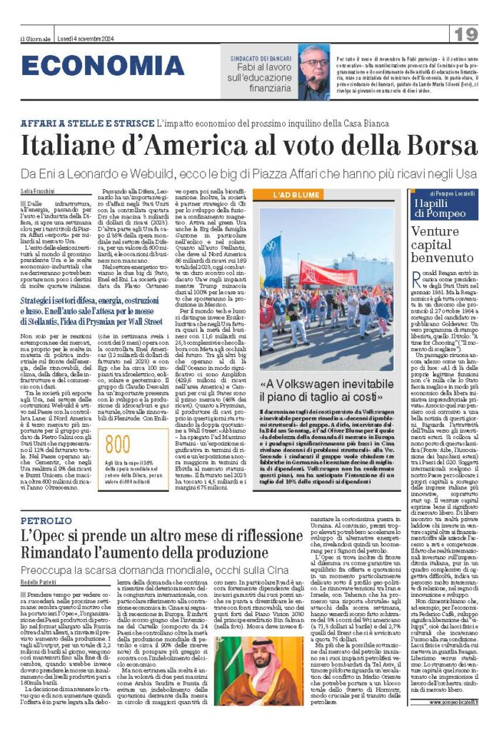 Venture capital benvenuto