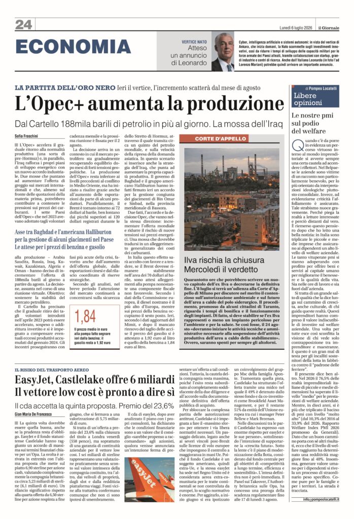 Le nostre pmi sul podio del welfare